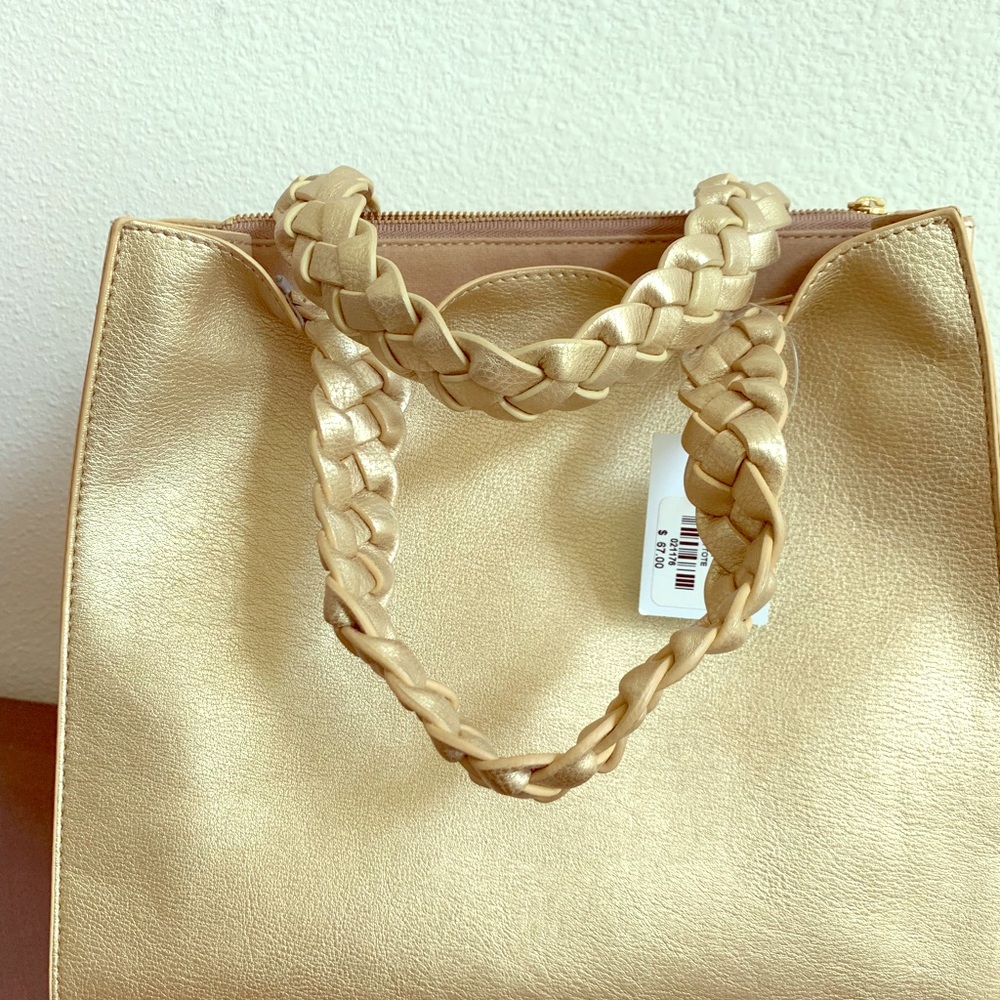 lily rain golden color evening party Handbag